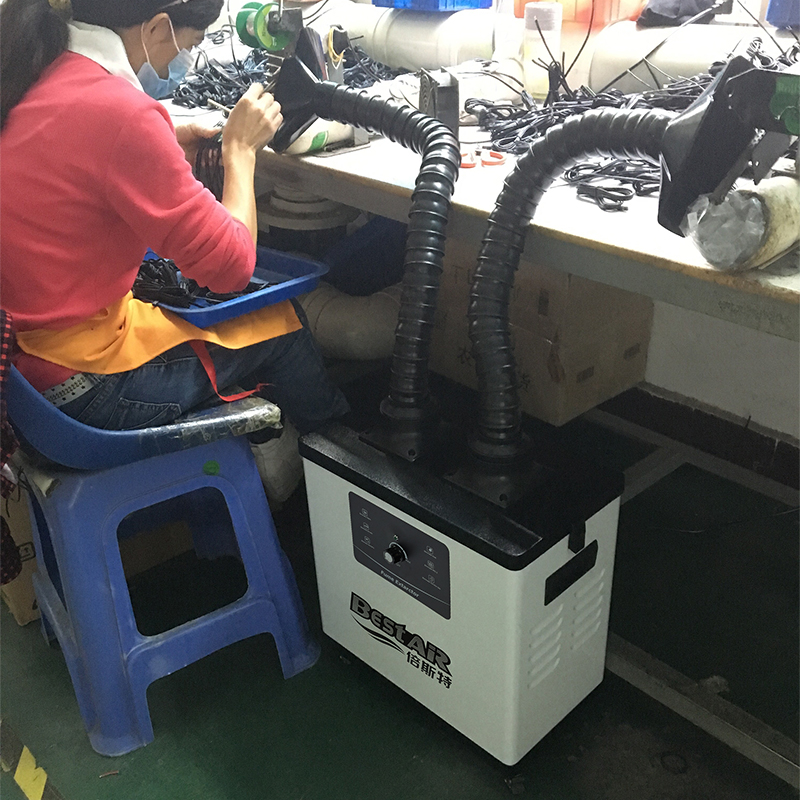 雙工位機械焊錫煙霧凈化器 雙工位機械焊錫煙霧凈化器