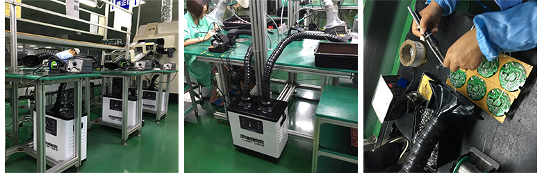 電焊臺焊錫煙霧凈化器應用